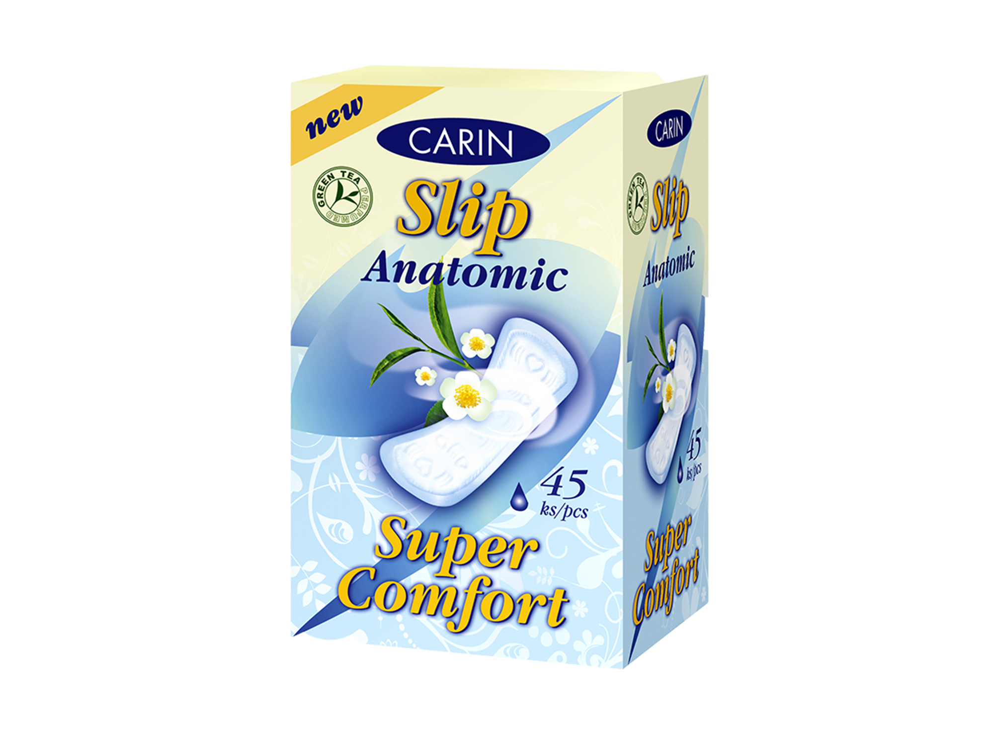 AMYkx9GR9RRYeulLNBF2rgH9DEd4EZ Carin slip ყოველდღიური საფენი მწვანე ჩაი N45 1475 - Image 1