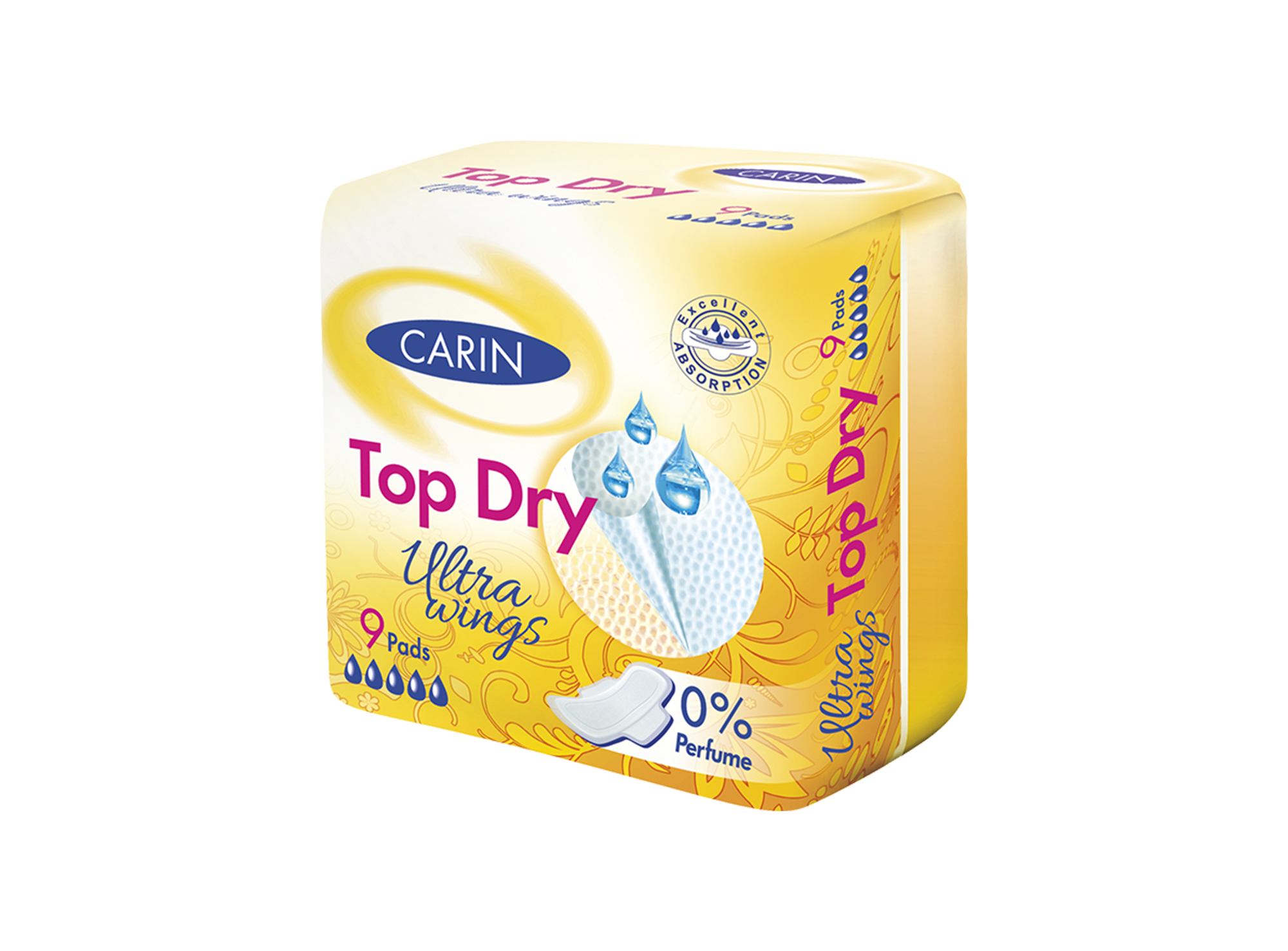 EKwGIg8KEJx7IcNt52VkKvWLQlaHO9 Carin ultra top dry ჰიგიენური საფენი 5 წვ N9 0676 - Image 1