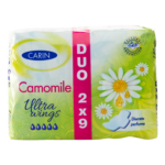 Carin ultra duo ჰიგიენური საფენი გვირილა 5 წვ N18 0980