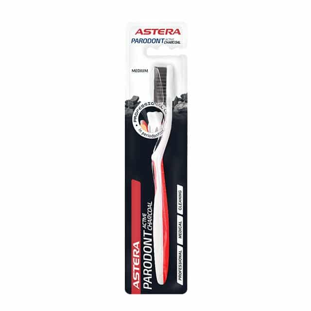 keYgAeCNrpqgIgd9TGGtPtToPaTztE ASTERA PARODONT ACTIVE კბილის ჯაგრისი ნახშირით 0117 - Image 1